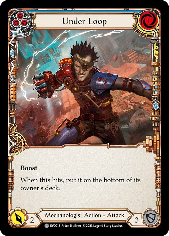 Under Loop (Blue) [EVO218] (Bright Lights)  Rainbow Foil | Card Merchant Takapuna