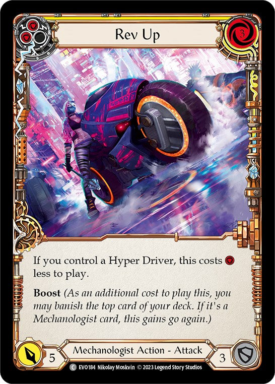 Rev Up (Yellow) [EVO184] (Bright Lights) | Card Merchant Takapuna