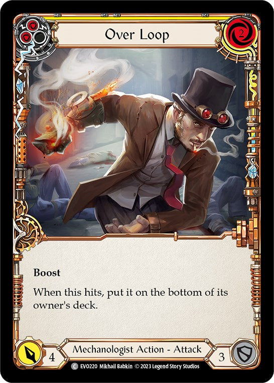 Over Loop (Yellow) [EVO220] (Bright Lights) | Card Merchant Takapuna