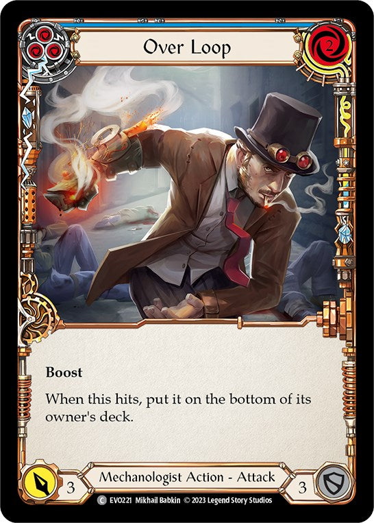 Over Loop (Blue) [EVO221] (Bright Lights) | Card Merchant Takapuna