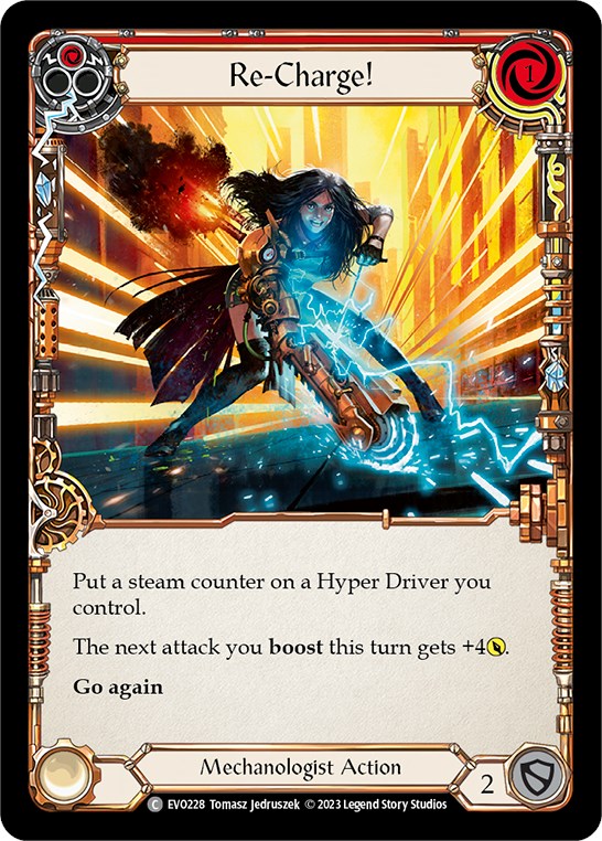 Re-Charge! (Red) [EVO228] (Bright Lights)  Rainbow Foil | Card Merchant Takapuna