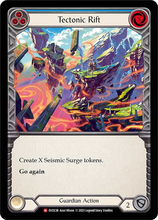 Tectonic Rift [EVO238] (Bright Lights)  Rainbow Foil | Card Merchant Takapuna