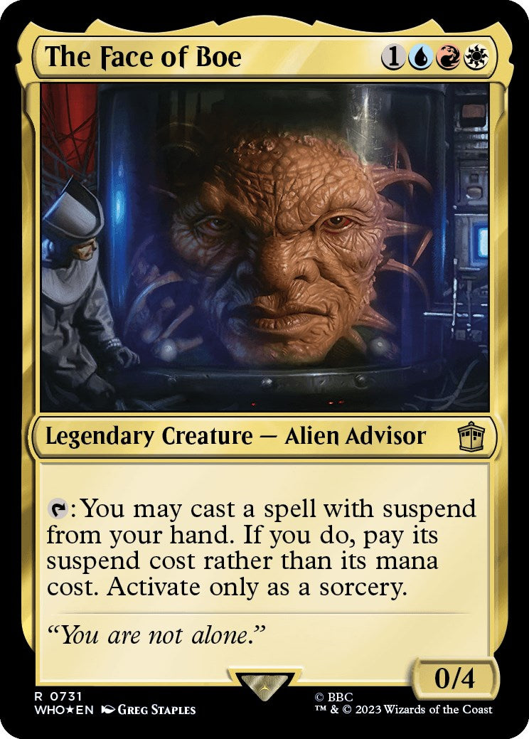 The Face of Boe (Surge Foil) [Doctor Who] | Card Merchant Takapuna