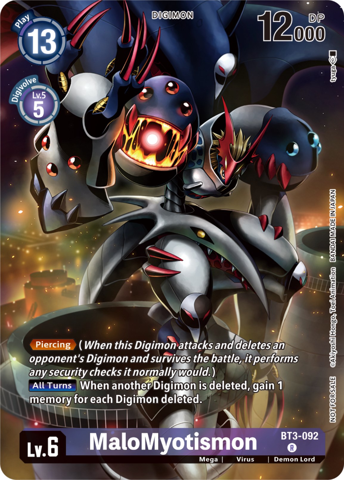 MaloMyotismon [BT3-092] (Tamer Party Pack -The Beginning-) [Release Special Booster Ver.1.0] | Card Merchant Takapuna