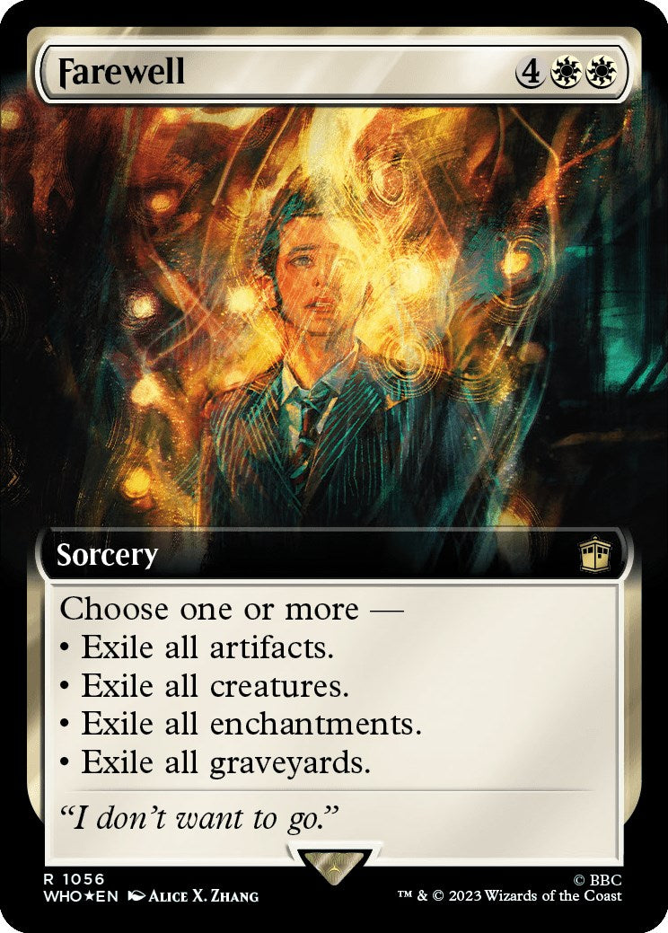 Farewell (Extended Art) (Surge Foil) [Doctor Who] | Card Merchant Takapuna
