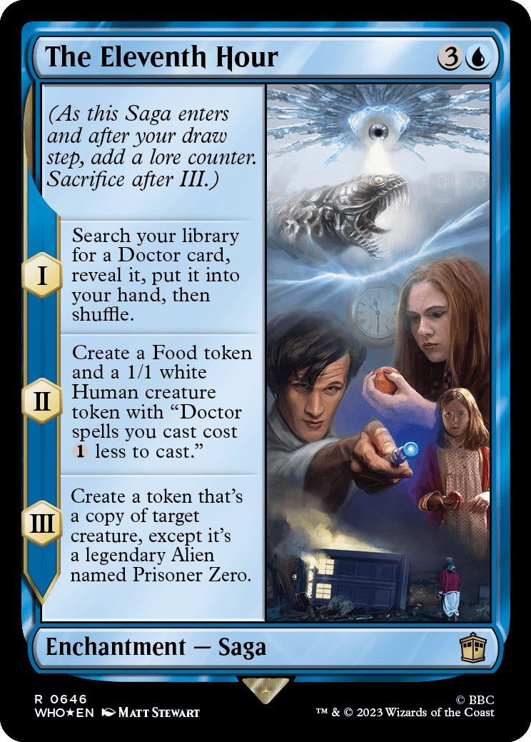 The Eleventh Hour (Surge Foil) [Doctor Who] | Card Merchant Takapuna