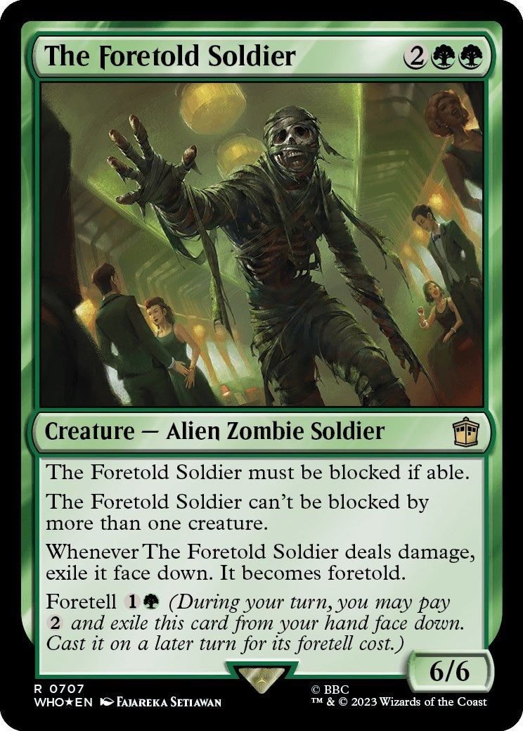 The Foretold Soldier (Surge Foil) [Doctor Who] | Card Merchant Takapuna