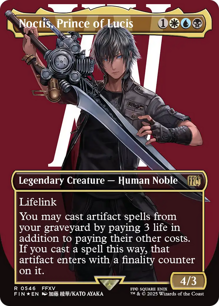 Noctis, Prince of Lucis (Borderless) (Surge Foil) [FINAL FANTASY] | Card Merchant Takapuna