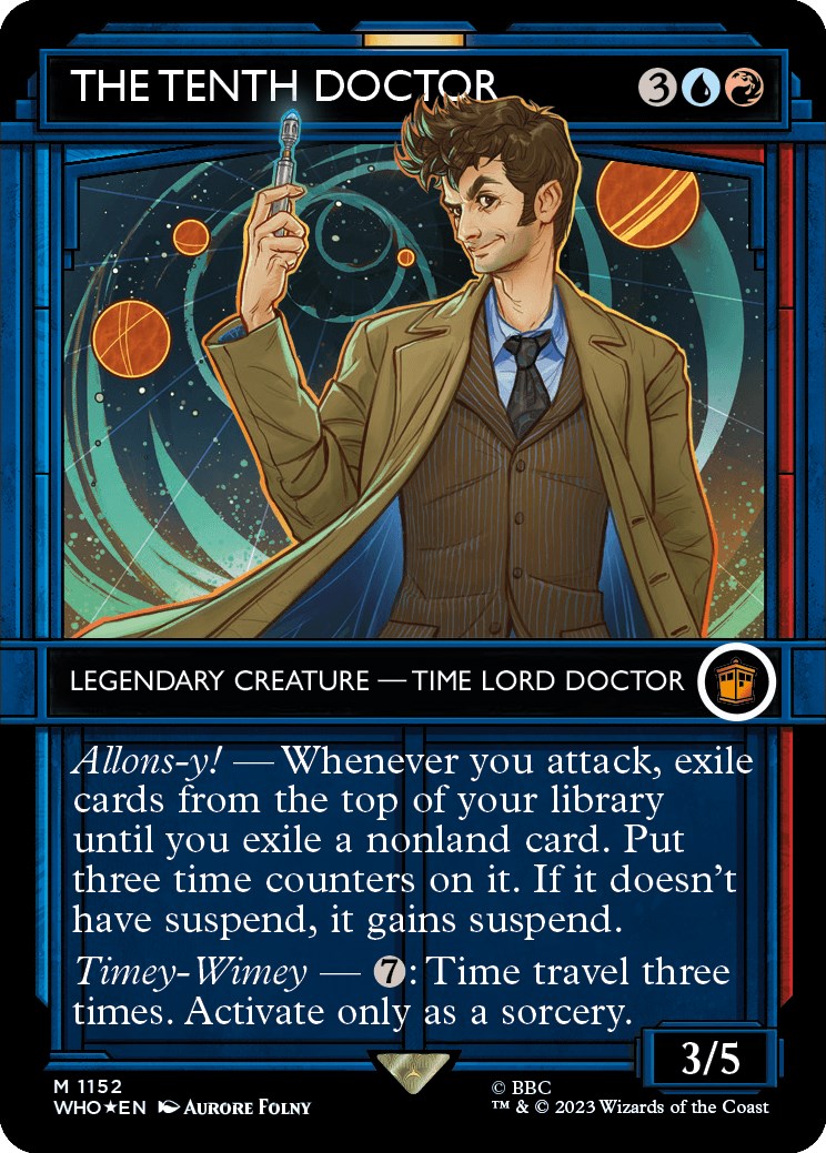 The Tenth Doctor (Showcase) (Surge Foil) [Doctor Who] | Card Merchant Takapuna