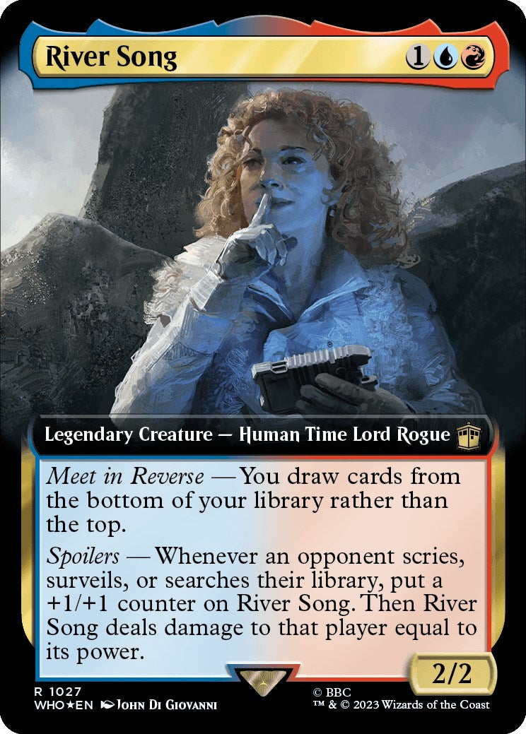 River Song (Extended Art) (Surge Foil) [Doctor Who] | Card Merchant Takapuna