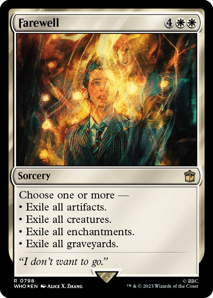 Farewell (Surge Foil) [Doctor Who] | Card Merchant Takapuna