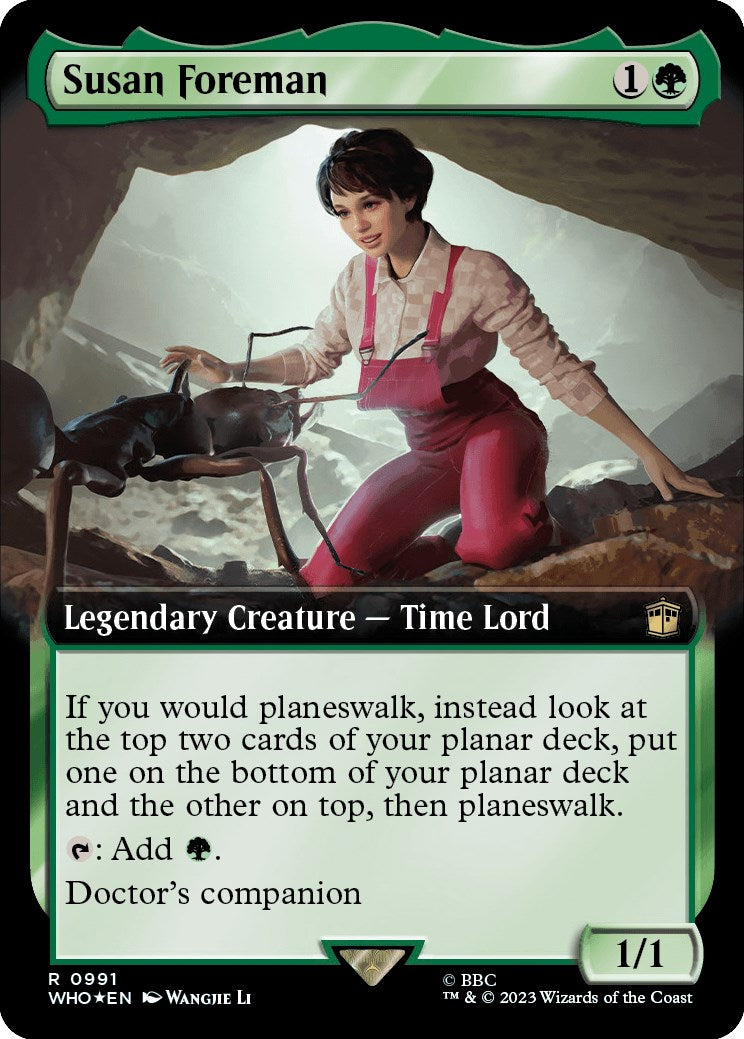 Susan Foreman (Extended Art) (Surge Foil) [Doctor Who] | Card Merchant Takapuna