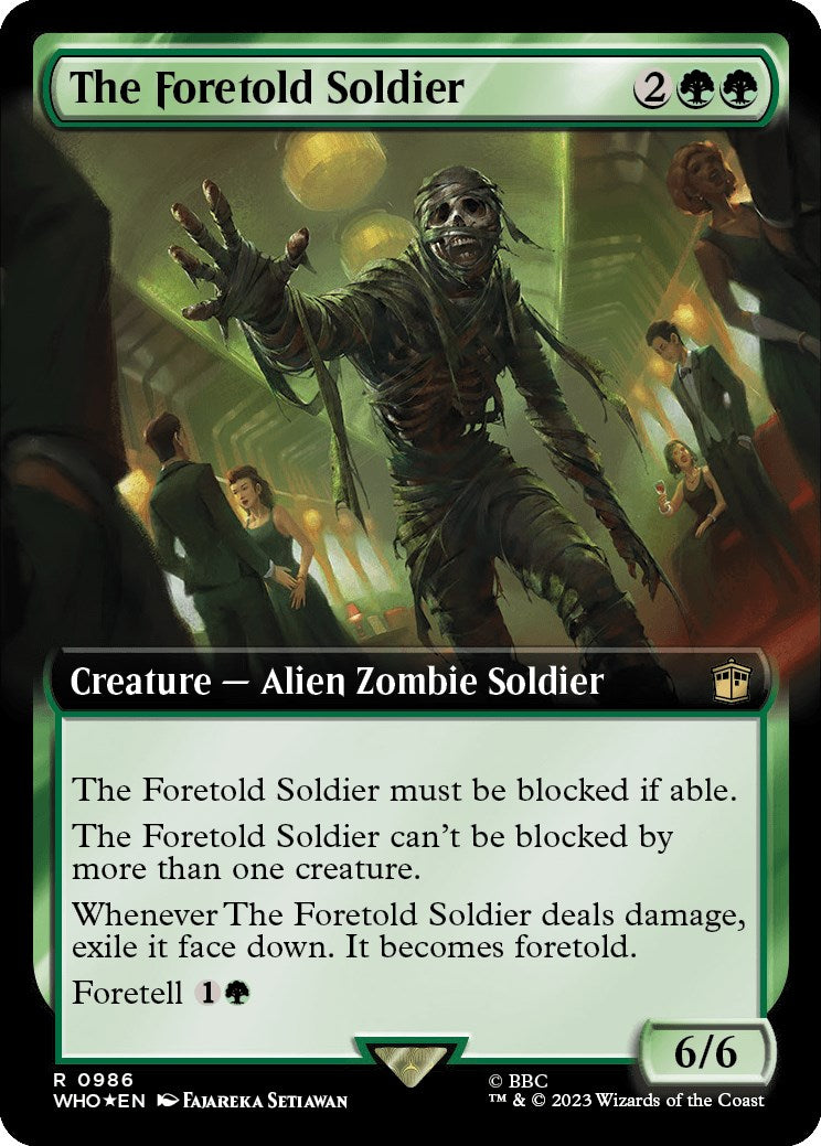 The Foretold Soldier (Extended Art) (Surge Foil) [Doctor Who] | Card Merchant Takapuna