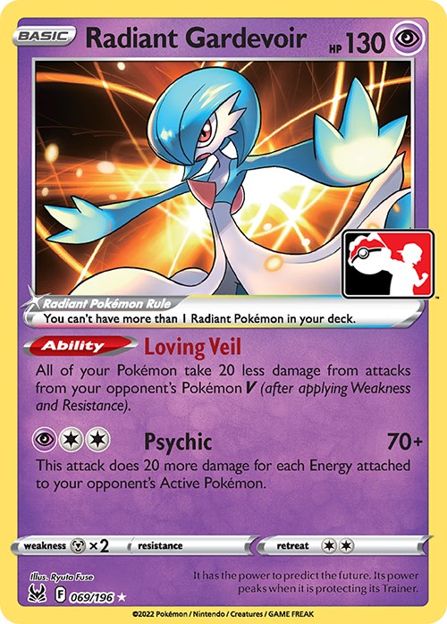 Radiant Gardevoir (069/196) [Prize Pack Series Three] | Card Merchant Takapuna