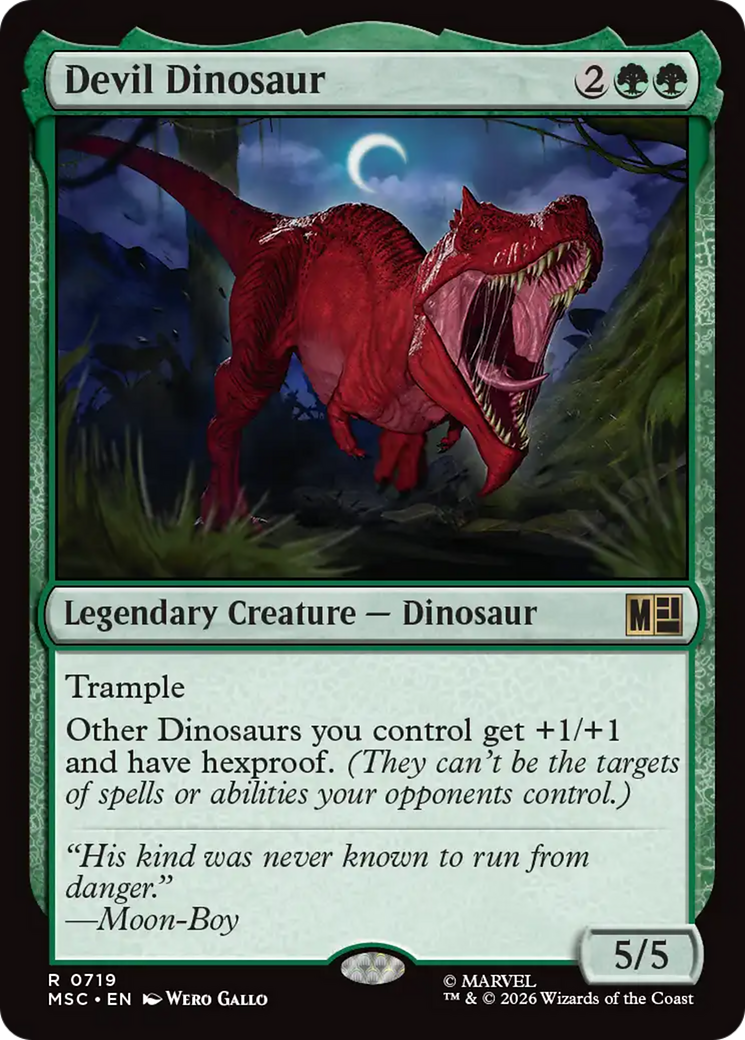 Devil Dinosaur [Marvel Super Heroes Commander] | Card Merchant Takapuna