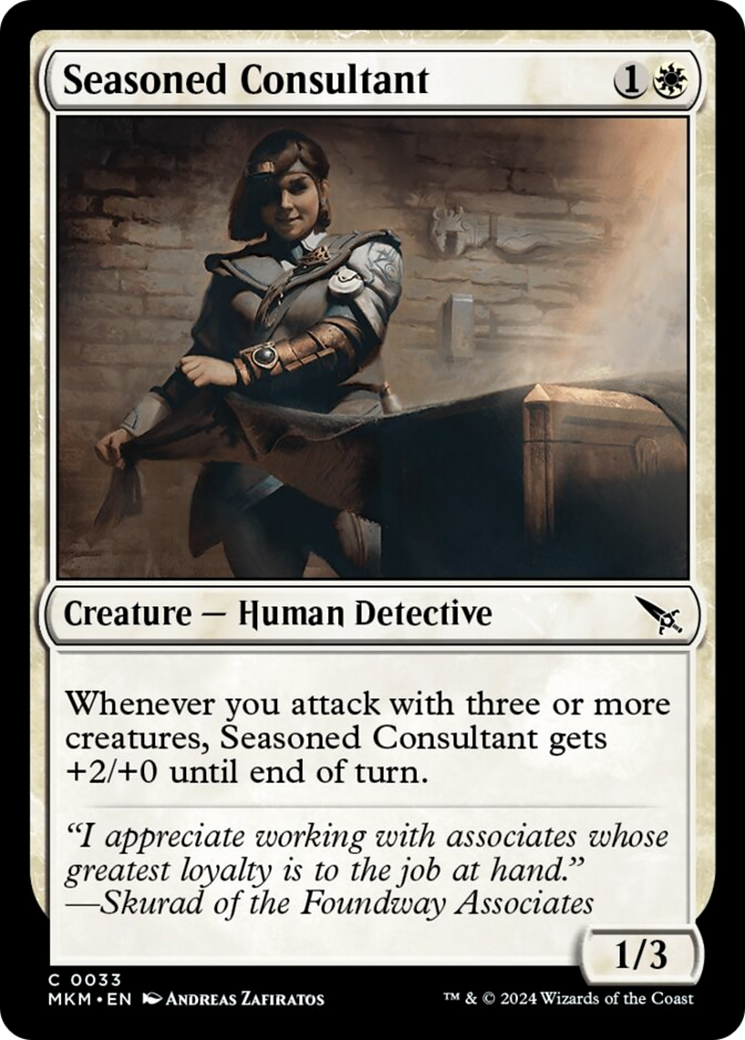 Seasoned Consultant [Murders at Karlov Manor] | Card Merchant Takapuna
