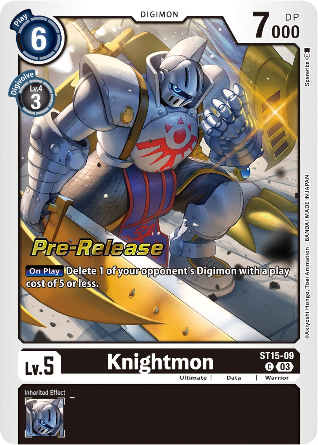Knightmon [ST15-09] [Starter Deck: Dragon of Courage Pre-Release Cards] | Card Merchant Takapuna