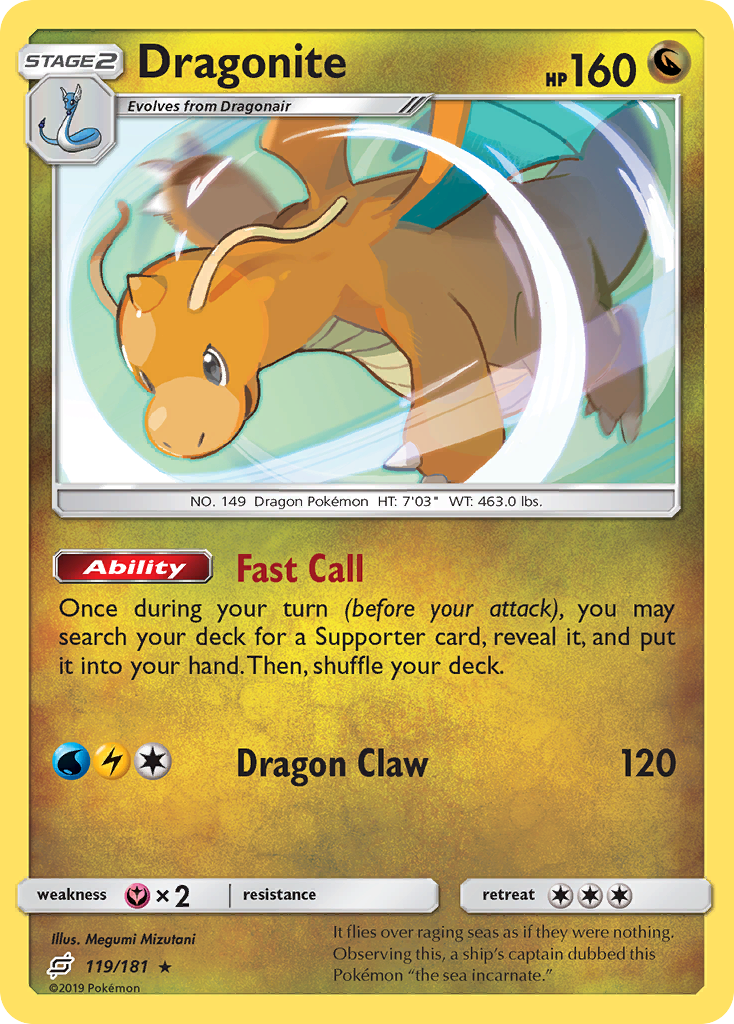 Dragonite (119/181) [Sun & Moon: Team Up] | Card Merchant Takapuna
