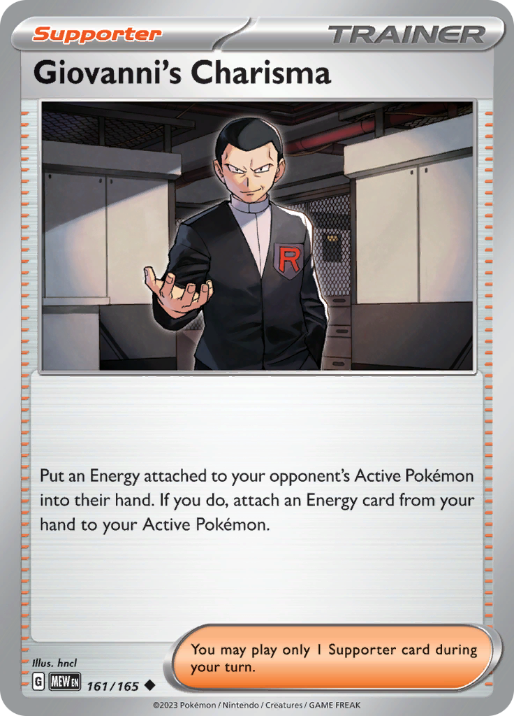 Giovanni's Charisma (161/165) [Scarlet & Violet 151] | Card Merchant Takapuna