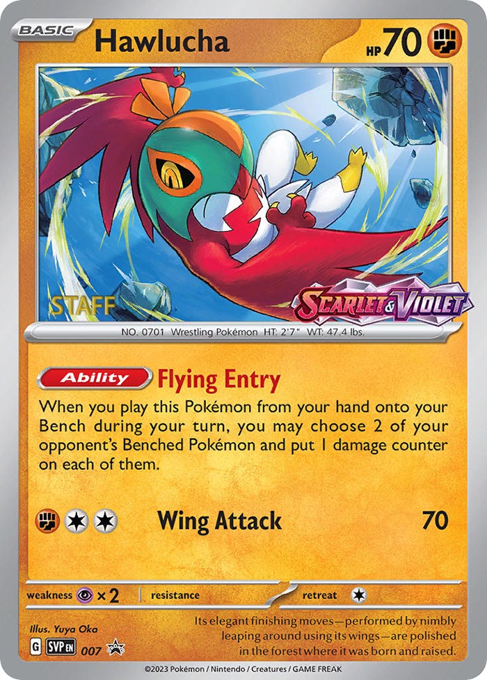 Hawlucha (007) [Staff] [Scarlet & Violet 151] | Card Merchant Takapuna