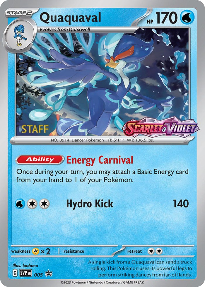 Quaquaval (005) [Staff] [Scarlet & Violet 151] | Card Merchant Takapuna