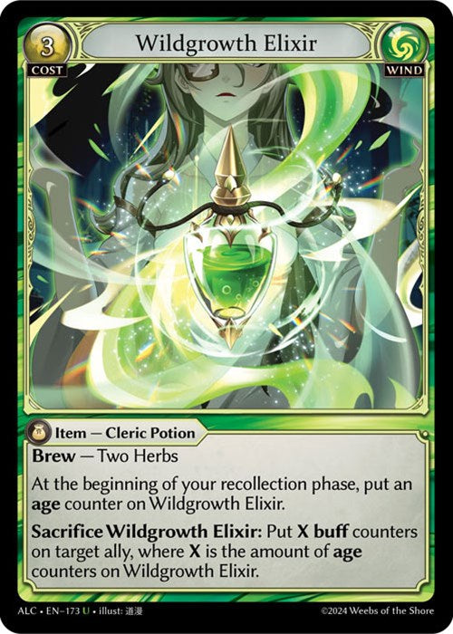 Wildgrowth Elixir (173) [Alchemical Revolution] | Card Merchant Takapuna