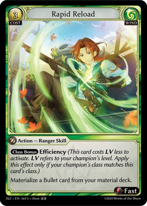 Rapid Reload (164) [Alchemical Revolution] | Card Merchant Takapuna