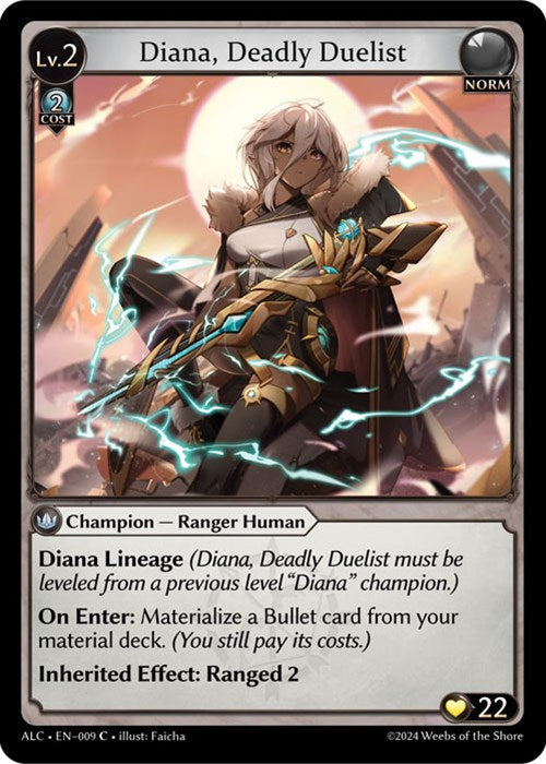 Diana, Deadly Duelist (009) [Alchemical Revolution] | Card Merchant Takapuna