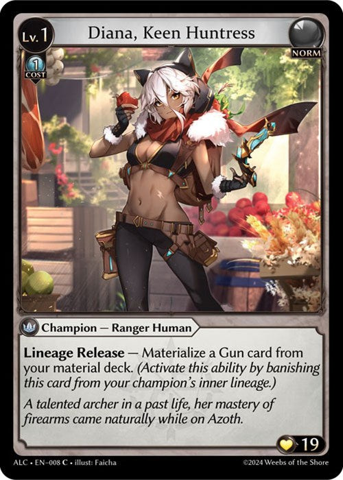 Diana, Keen Huntress (008) [Alchemical Revolution] | Card Merchant Takapuna