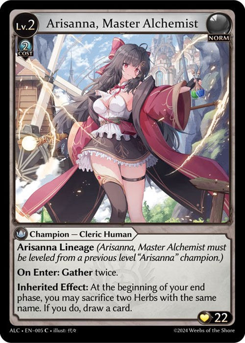 Arisanna, Master Alchemist (005) [Alchemical Revolution] | Card Merchant Takapuna