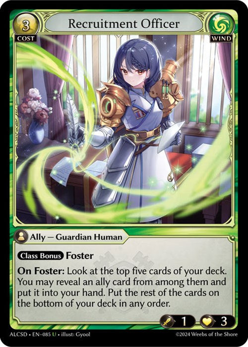 Recruitment Officer (85) [Alchemical Revolution: Starter Decks] | Card Merchant Takapuna