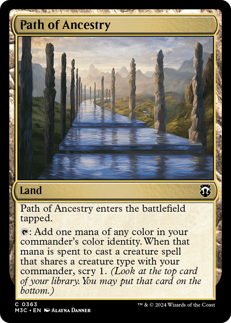 Path of Ancestry (Ripple Foil) [Modern Horizons 3 Commander] | Card Merchant Takapuna