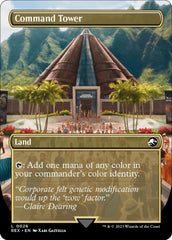 Command Tower // Command Tower (Borderless) [Jurassic World Collection] | Card Merchant Takapuna