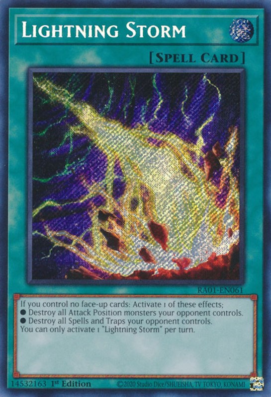 Lightning Storm [RA01-EN061] Secret Rare | Card Merchant Takapuna