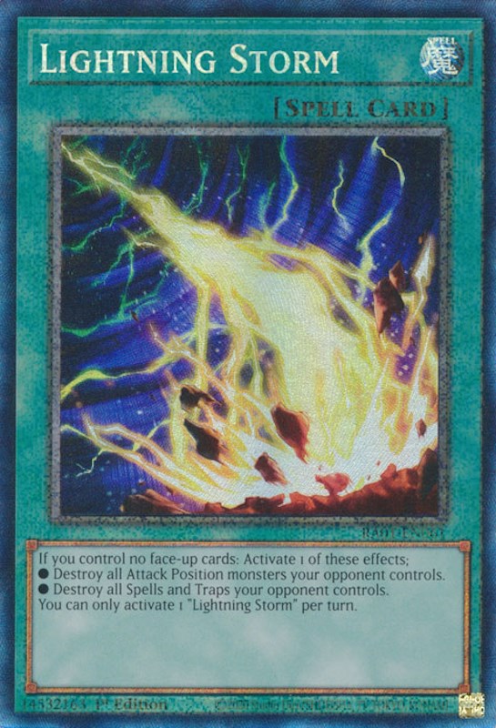 Lightning Storm [RA01-EN061] Prismatic Collector's Rare | Card Merchant Takapuna