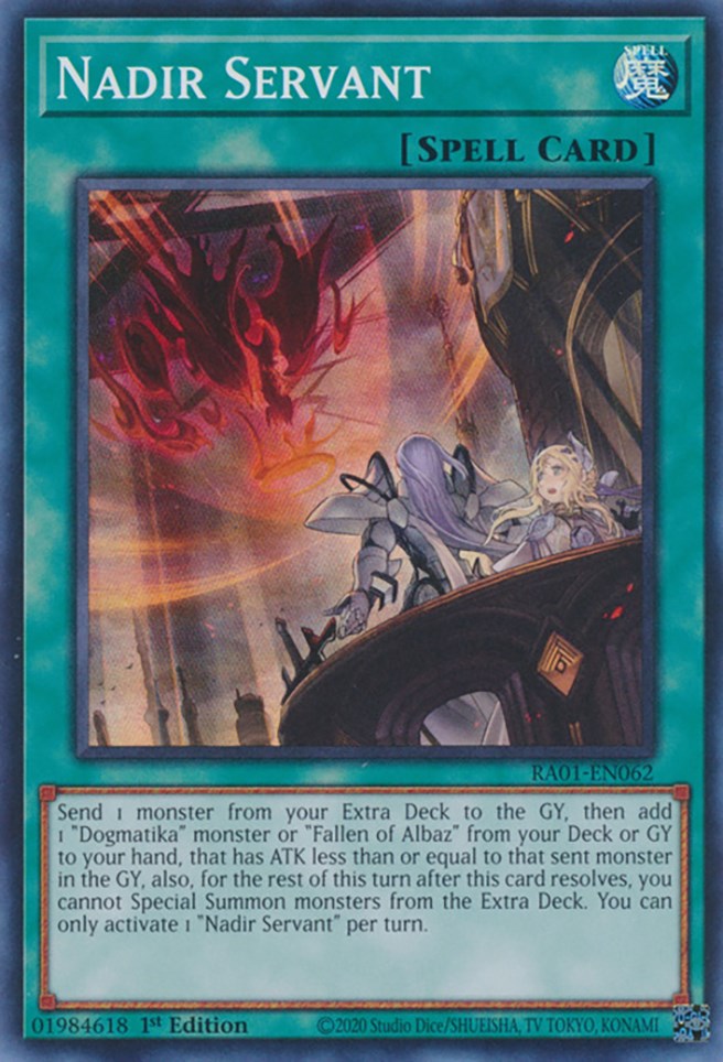 Nadir Servant [RA01-EN062] Super Rare | Card Merchant Takapuna