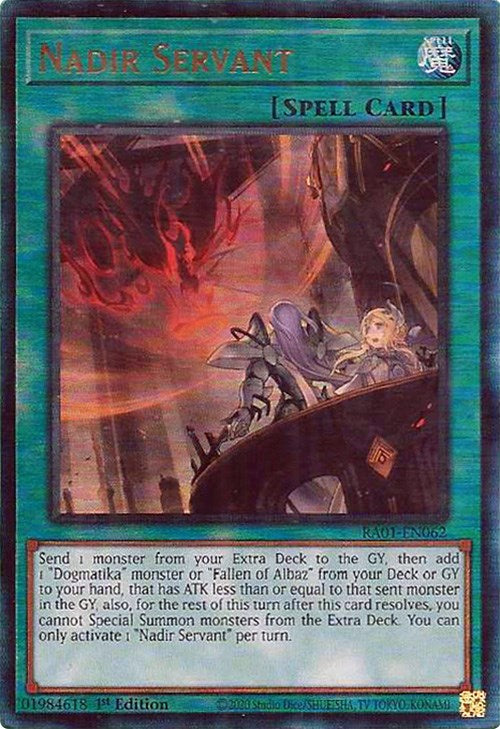 Nadir Servant [RA01-EN062] Prismatic Ultimate Rare | Card Merchant Takapuna