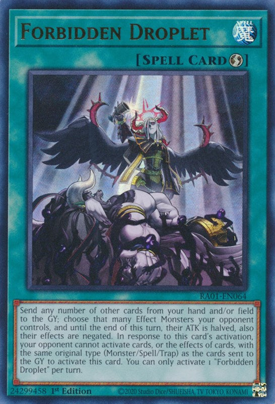 Forbidden Droplet [RA01-EN064] Ultra Rare | Card Merchant Takapuna