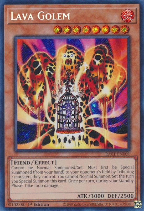Lava Golem [RA01-EN001] Secret Rare | Card Merchant Takapuna