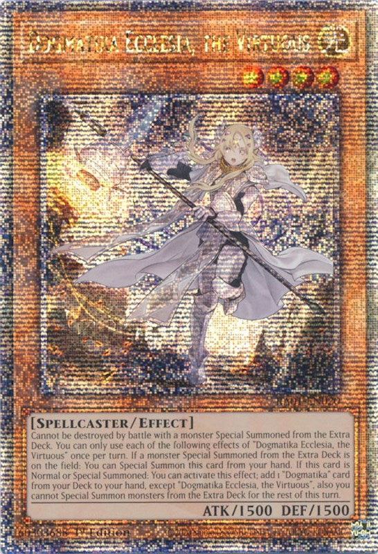 Dogmatika Ecclesia, the Virtuous [RA01-EN020] Quarter Century Secret Rare | Card Merchant Takapuna