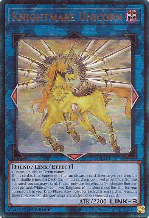 Knightmare Unicorn [RA01-EN043] Prismatic Ultimate Rare | Card Merchant Takapuna