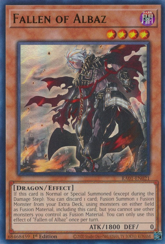 Fallen of Albaz [RA01-EN021] Ultra Rare | Card Merchant Takapuna