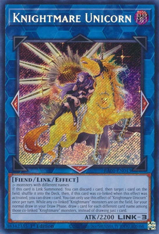 Knightmare Unicorn (Alternate Art) [RA01-EN043] Secret Rare | Card Merchant Takapuna