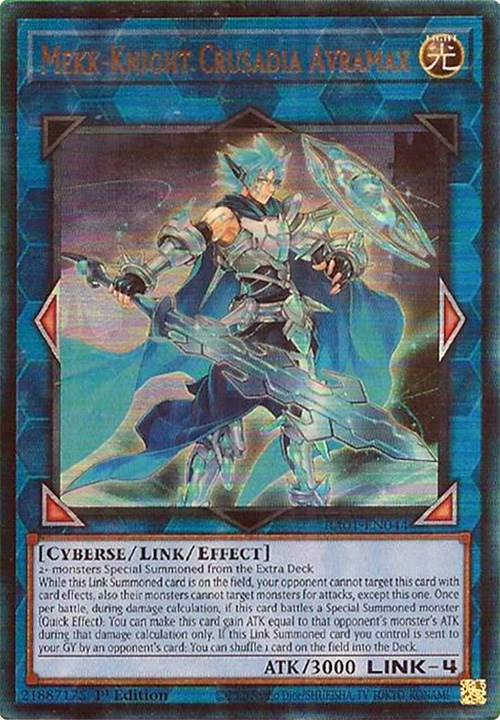 Mekk-Knight Crusadia Avramax [RA01-EN044] Prismatic Ultimate Rare | Card Merchant Takapuna