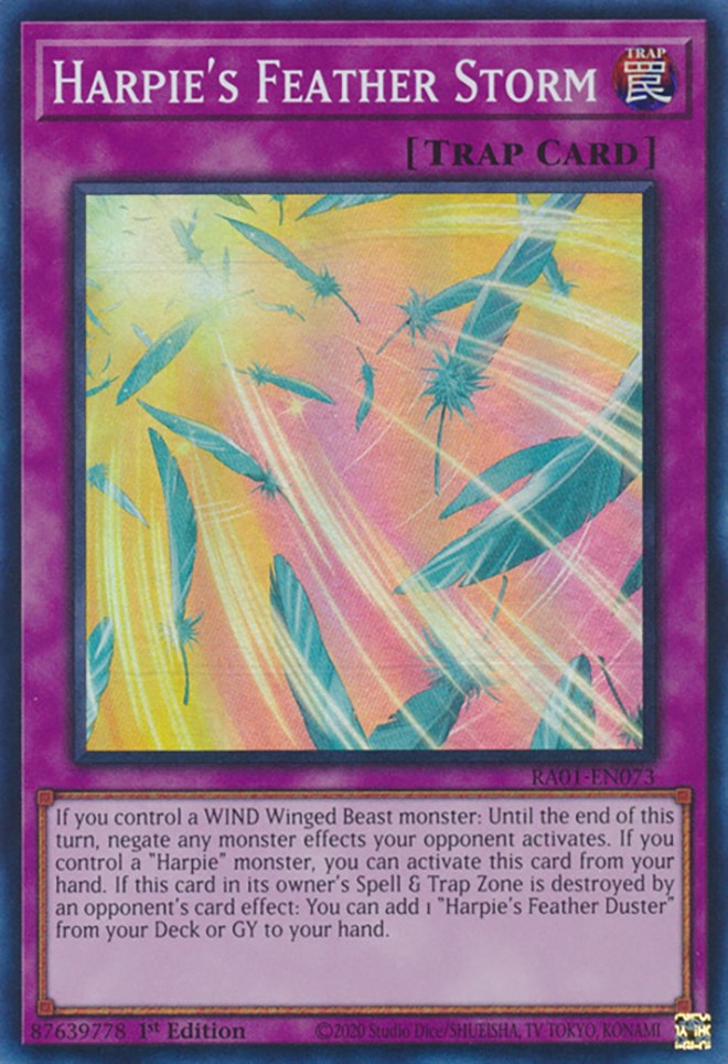 Harpie's Feather Storm [RA01-EN073] Super Rare | Card Merchant Takapuna