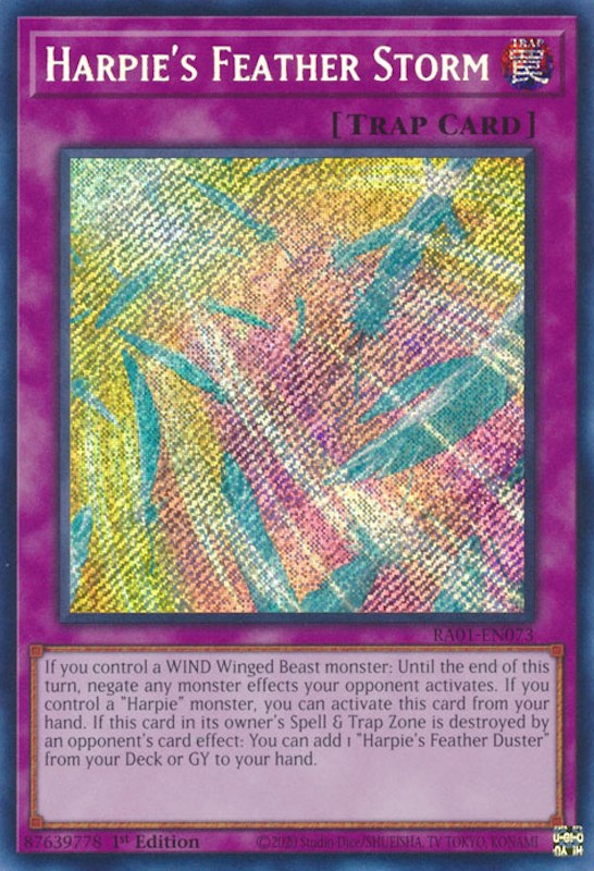 Harpie's Feather Storm [RA01-EN073] Secret Rare | Card Merchant Takapuna