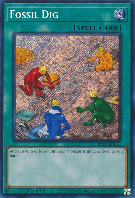 Fossil Dig [RA01-EN053] Secret Rare | Card Merchant Takapuna