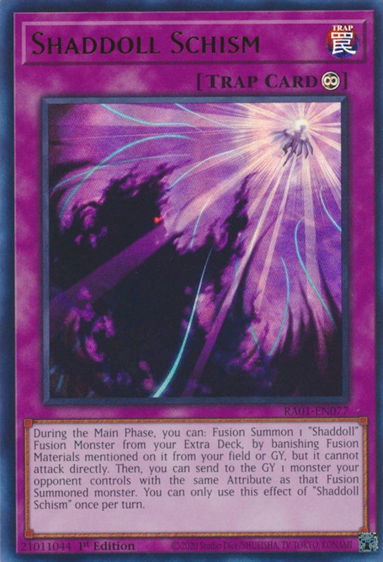 Shaddoll Schism [RA01-EN077] Ultra Rare | Card Merchant Takapuna