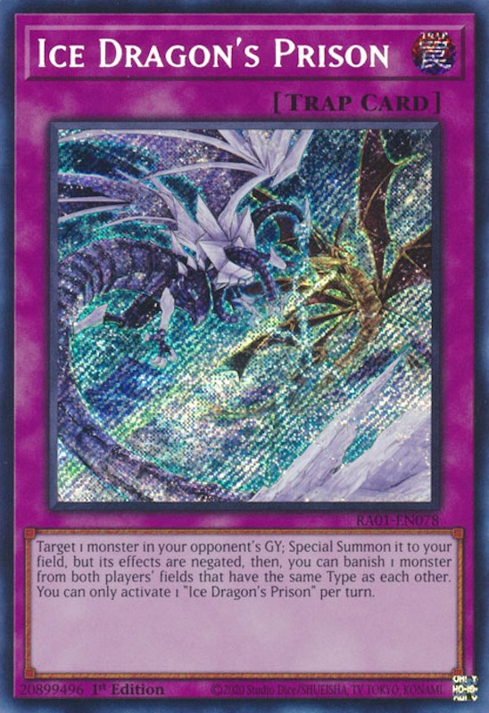 Ice Dragon's Prison [RA01-EN078] Secret Rare | Card Merchant Takapuna