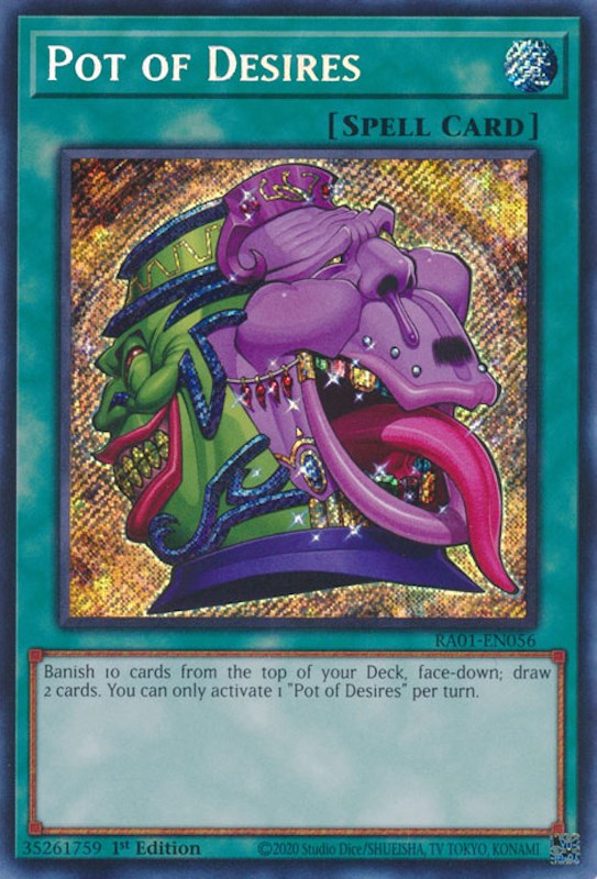 Pot of Desires [RA01-EN056] Secret Rare | Card Merchant Takapuna